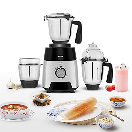 GRAB FAST : Borosil 750W Mixer Grinder, 3 Jars @2595.
