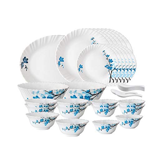 Larah by Borosil Opalware Dinner Set Of 33 @1530.