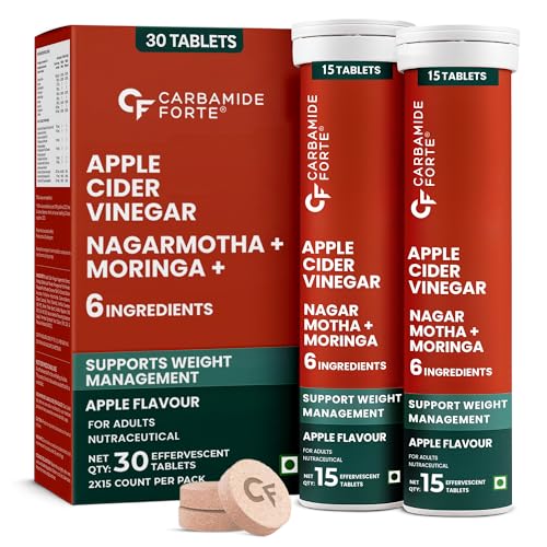 Carbamide Forte Apple Cider Vinegar 15 Effervescent Tablets (Pack of 2) @399.