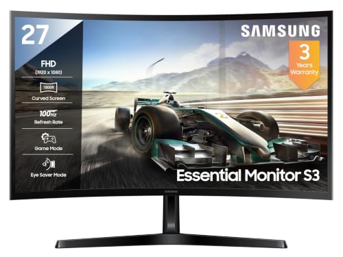 Samsung 27" (68.5cm) 100Hz Curved Monitor|1800R Curved Screen @11299