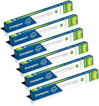 Crompton Laser Ray Smile 1 Feet 5W LED Batten (Cool Daylight) - Pack of 6 LED @648