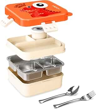 MILTON Dino Pop Bento Stainless Steel Lunch Box, (1120ml) @599