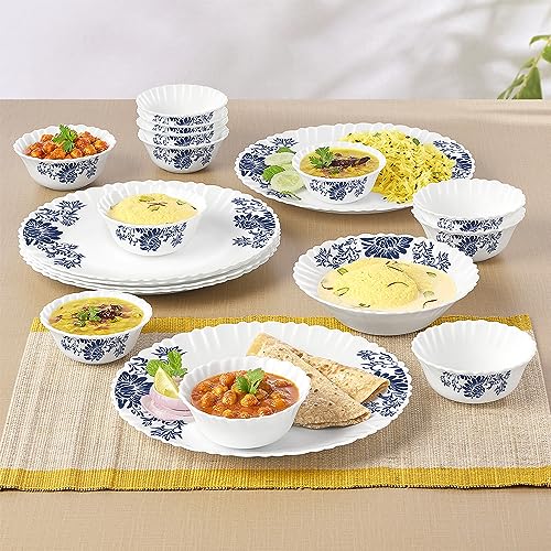 Larah by Borosil 19 Pieces Leona Opalware Dinner @1203