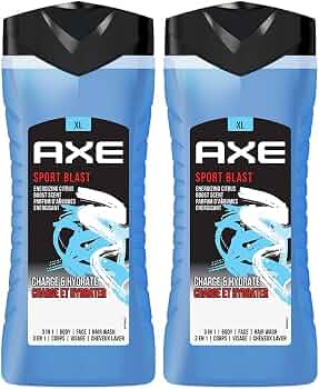 Buy AXE Sport Blast 3-in-1 Body, Face & Hair Wash Invigorating Freshness | Cleanses & Energizes | Combo of 2 | 400ml Online at Low Prices in India