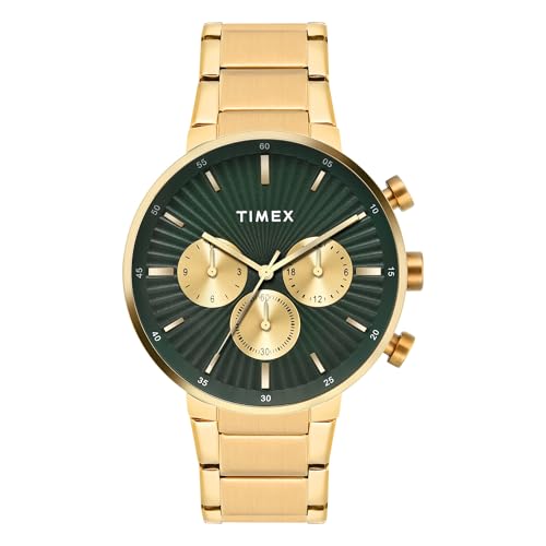 Timex Men's Green Dial Quartz Analog Watch @3549.