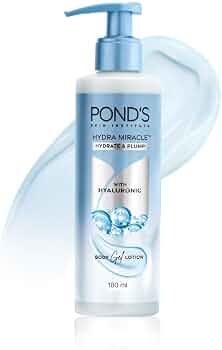 Pond's Hydra Miracle Hydrating Gel Body Lotion | Gives Hydrated Plump Skin| Hyaluronic Acid & Vitamin E & Niacinamide Infused Quick Absorbing Non-Stic