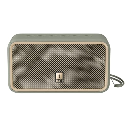 iBall Dhun 120 Portable Bluetooth Speaker, 60W RMS, Upto 6h Playtime, Dual Drivers, Racetrack Neodymium Woofer, Dynamic Bass, TWS, Dual EQ Modes, BT v