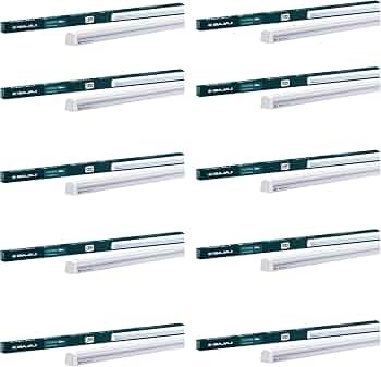 Bajaj 20W Cool Day Light LED Tubelight (Pack Of 10) | LED Tube Light For Home | IR Free | UV Free | Voltage Surge Protection Of 4 KV | Bright & Energy
