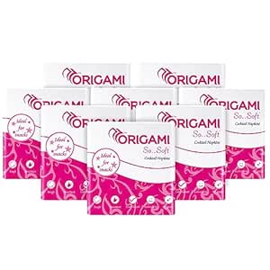 Origami So Soft Plain Napkins, Pack of 8, 100 Pulls Each — ₹149.