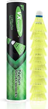 Vector X Premium Fast, Stable & Steady Flight Badminton Shuttlecock|Lightweight & Durable Nylon Shuttle with EVA Cork Base|Ideal for Daily Court Pract
