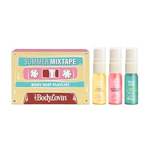 Plum BodyLovin' Summer Mixtape Body Mist Playlist Trio | Playful Summer Body Mists With Fresh, Fruity & Floral Notes | Long-Lasting Everyday Fragrance Set | 5ml Body Mists - Set of