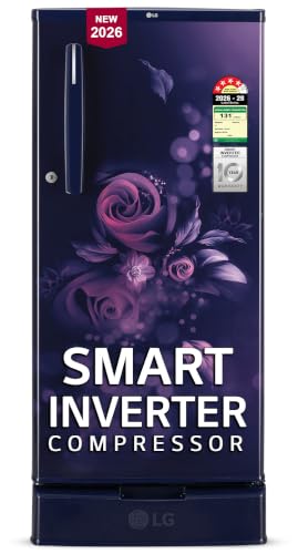 LG 185 L, 4 Star, Smart Inverter, Direct Cool Single Door Refrigerator @16,390 + Bank Offer.