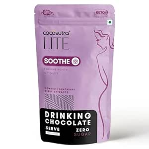Cocosutra SOOTHE - Sugar Free Drinking Chocolate Mix | For Feminine Health & Period Pain Relief | Gokhru, Shat