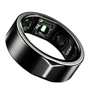 Leaf Halo Smart Ring | Health Tracker | Sleep, Fitness, Stress | Includes 30+ Workout Modes | Battery upto 10