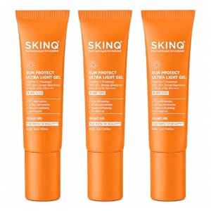SKINQ Sunscreen - SPF 50+ PA++++ Sun Protect Ultra Light Gel 10ml (Pack of 3) : Amazon.in: Beauty