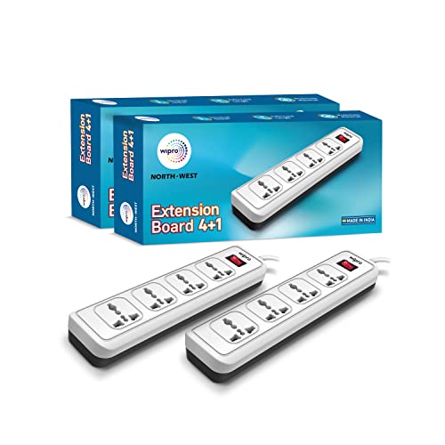 Wipro 4+1 Extension Board (Pack Of 2) @543