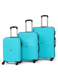 Teakwood Set of 3 8 Wheels Trolley Bag