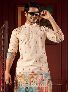 MENTIFIC Men Kurta Pyjama Set - Buy MENTIFIC Men Kurta Pyjama Set Online at Best Prices in India