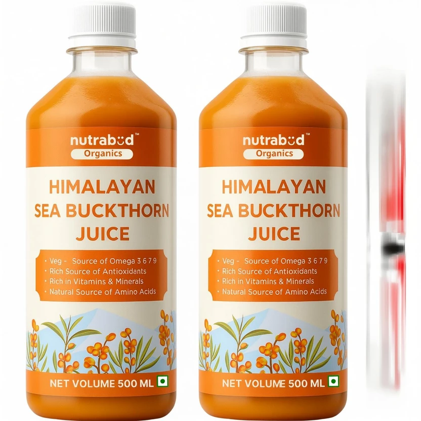 Flipkart Loot: Nutrabud Sea Buckthorn Berry Juice 2 × 500ml @ ₹598