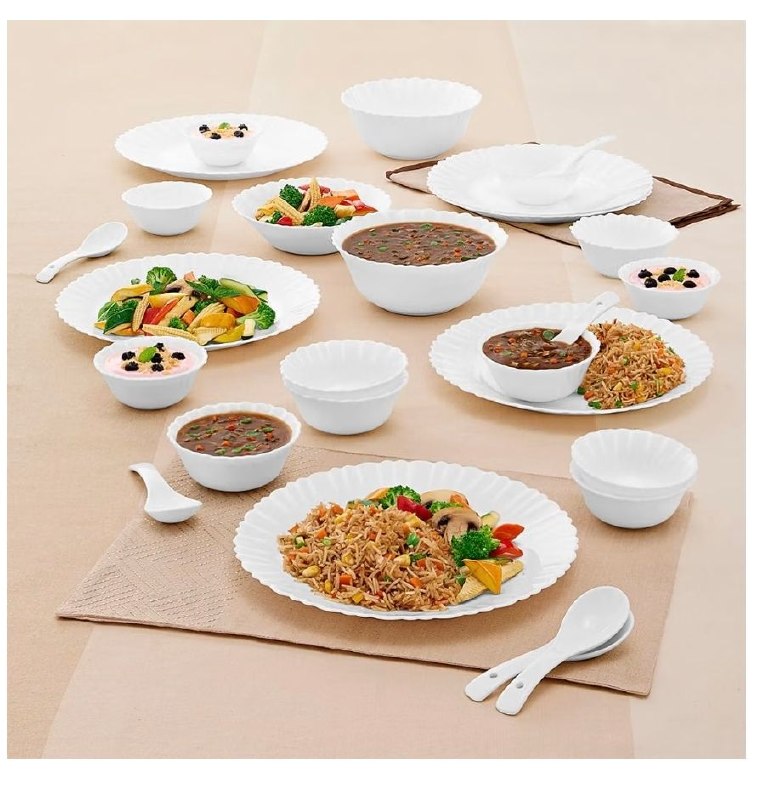 Larah by Borosil 27pc Opalware Dinner Set @1439