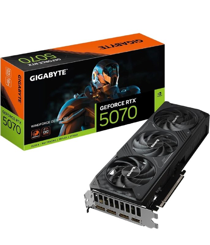 GIGABYTE GeForce RTX 5070 WINDFORCE OC @1,04,299 Using SBI