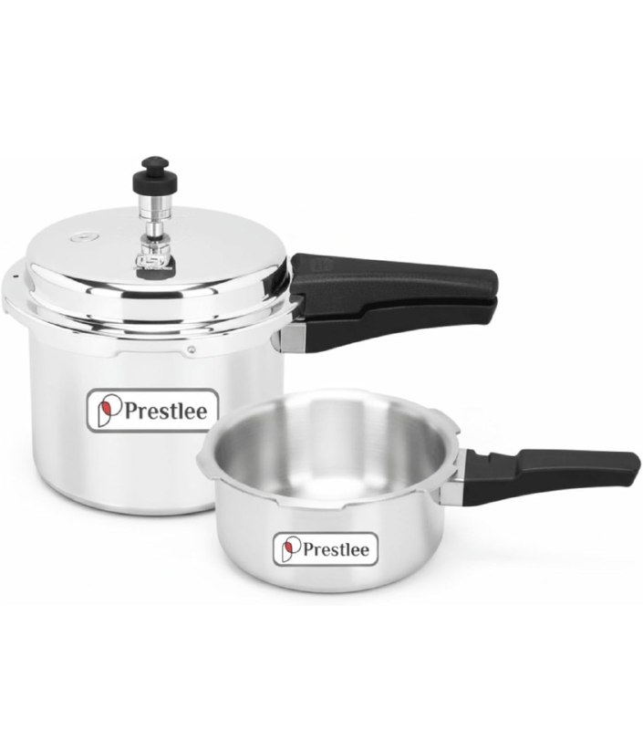 Prestlee 2L & 3L Aluminium Pressure Cooker Combo Outer Lid Non Induction @849