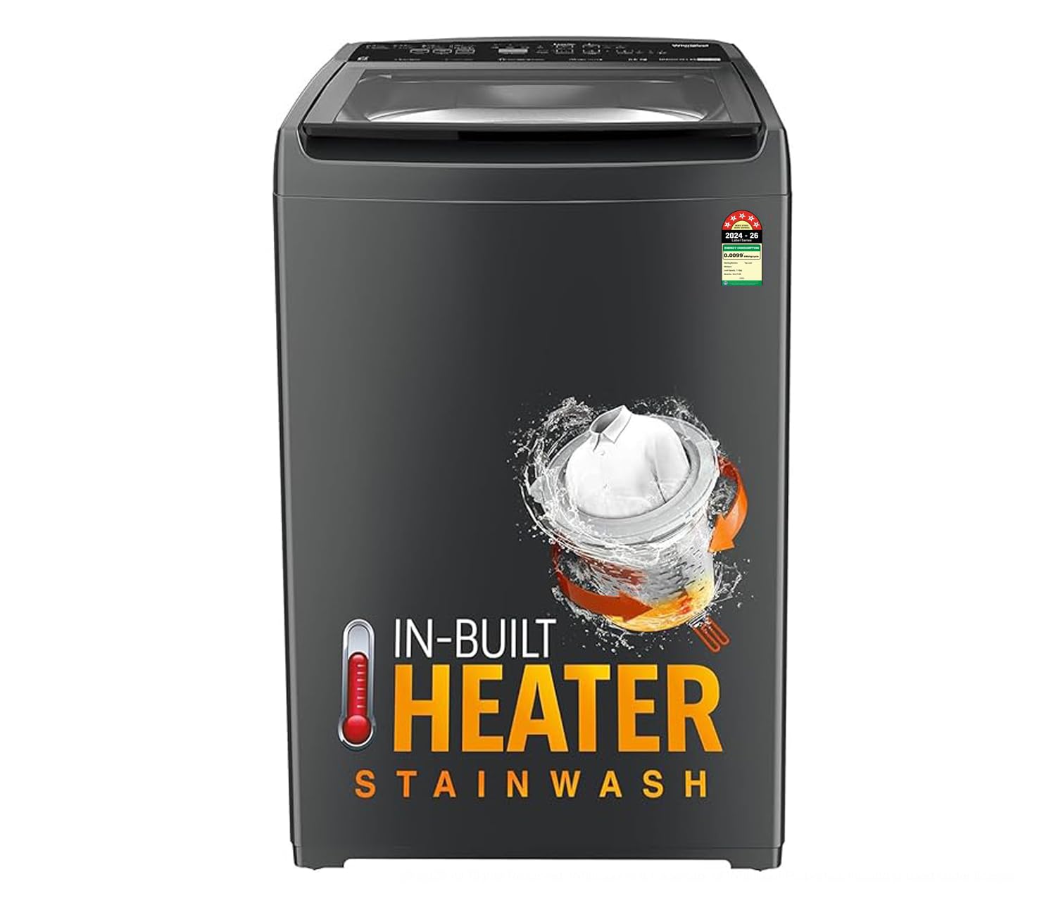 Whirlpool 7.5 Kg 5 Star StainWash Magic Clean PRO Fully Automatic Top Load Washing Machine (MAGIC CLEAN PRO SW 7.5 (H) GREY 10YMW with In-Built Heater)