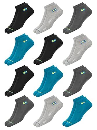 Cotton Ankle Socks (12 Pairs) @ ₹168