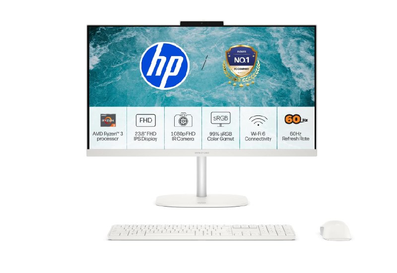HP OmniStudio All-in-One PC, AMD Ryzen 3 (8GB/512GB SSD) @54,749