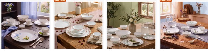 Flat 70% Off On La Opala Dinner Sets.
