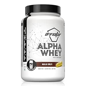 GRAB : Avvatar Alpha Whey Protein - Malai Kulfi, 1 Kg @2749.