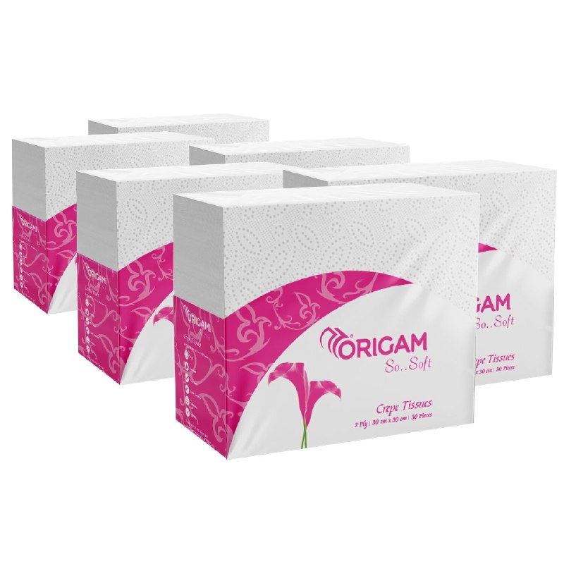 GRAB : Origami 2 Ply So Soft Paper Napkins (50 Pulls x 6 Pack) @299. — GRAB : Origami 2 Ply So Soft Paper Napkins (50 Pulls x 6 Pack) @299. · Origami 1 Ply So Soft Paper Napkins (1