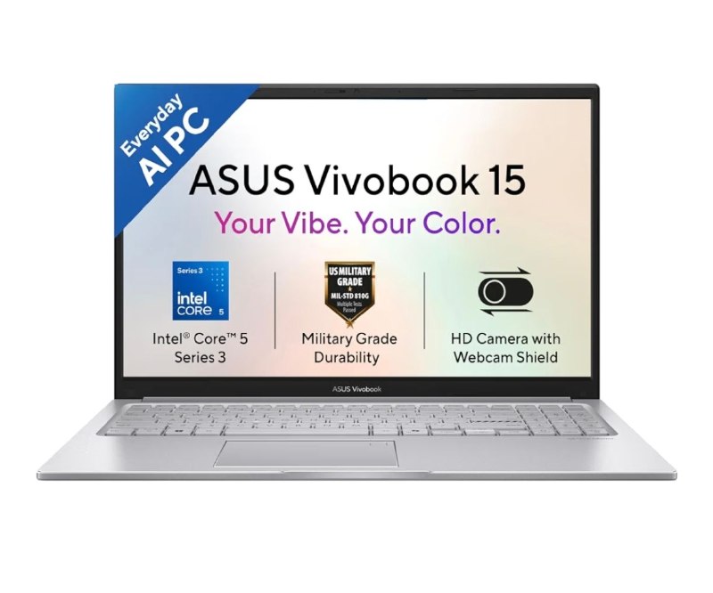 ASUS Vivobook 15 (2026), Intel Core 5 (Series 3-Latest Gen), Fingerprint Sensor | @73890
