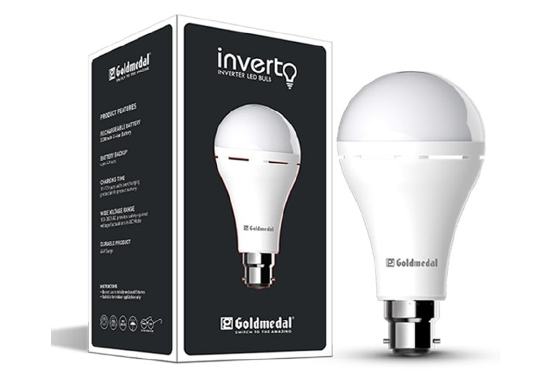 Goldmedal Inverto 12W Emergency Rechargeable LED Bulb @249