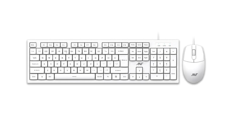 Ant Master10 Full Size Wired Combo Keyboard and @359