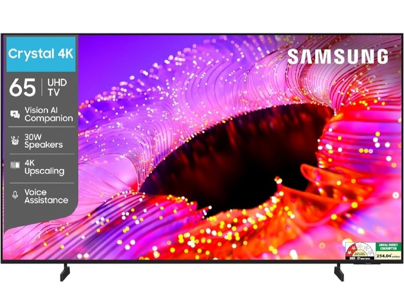 Samsung 65 inch (163cm) Crystal UHD 4K Vision AI 2026 Smart TV @48,540 (Effective Price)