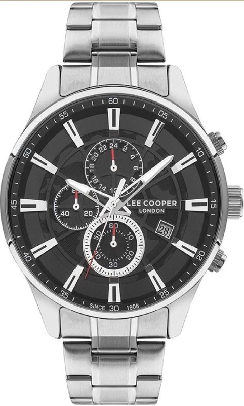 Lee Cooper Chronograph Black Round Dial Men's Watch @2939