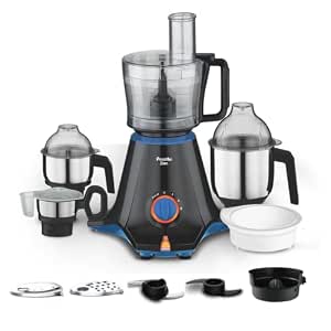 Preethi Zion 750W Mixer Grinder, 4 Jars, Food Processor & Flexi Lid, Black @4,170*