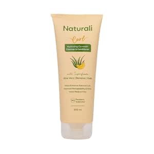 Naturali Hydrating Co-Wash Shampoo & Conditioner with Aloe Vera, Banana & Oat Flour | Cleanses & Conditions in One Step | Strengthens & Hydrates &| Sulphate & Paraben Free Co-Wash