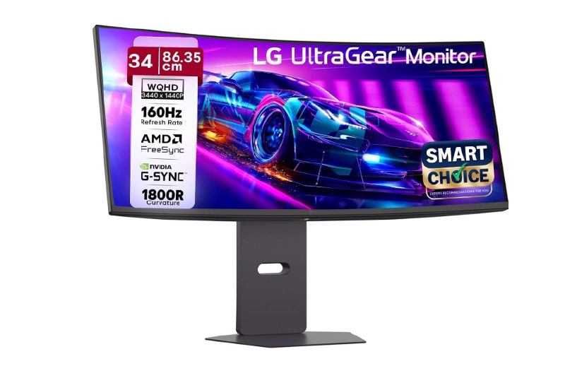 LG 34" Curved Wide 160hz Monitor at 26,999