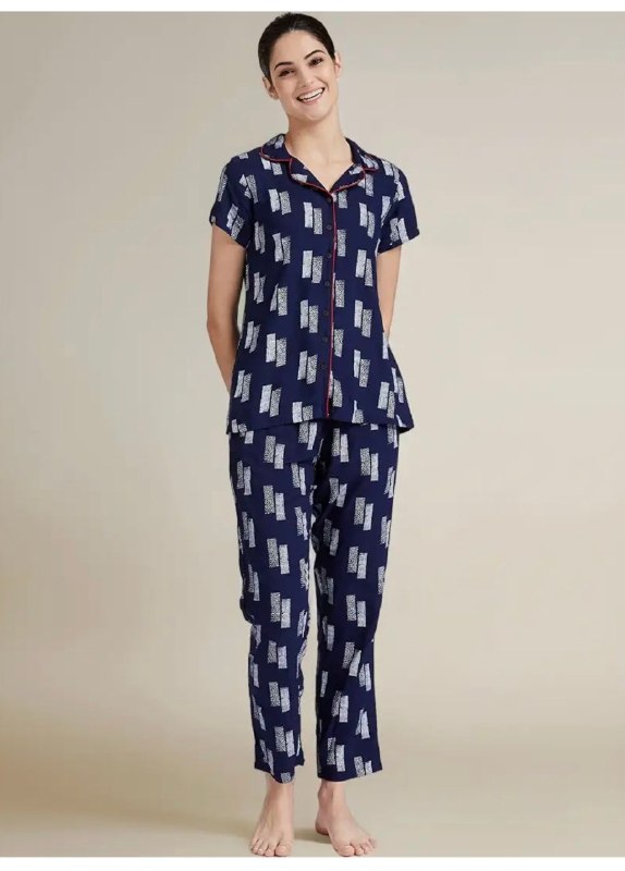 Indigo Women Rayon Night Suit @179