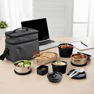 GRAB : Cello Lunch Box with Bag for Office 931.