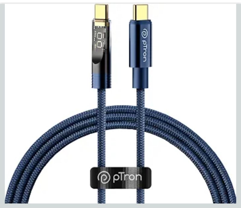 pTron Solero 80W Type-c to Type-c Fast Charging @199