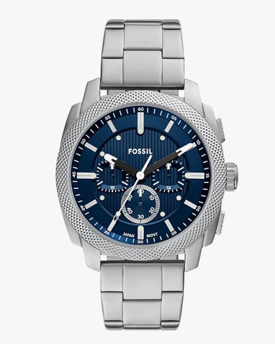 Fossil Machine Silver Watch FS6096