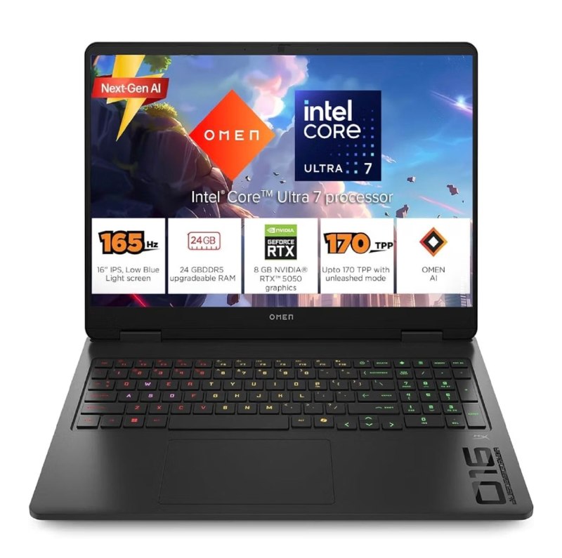 HP Omen 16, Intel Core Ultra 7 255H @1.5L Using SBI