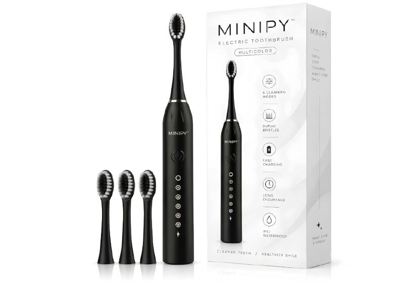 Electric Toothbrush With 4 Brush Heads @ 199
