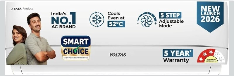 Voltas Smart Choice 1.5 ton 3 Star AC @28,990