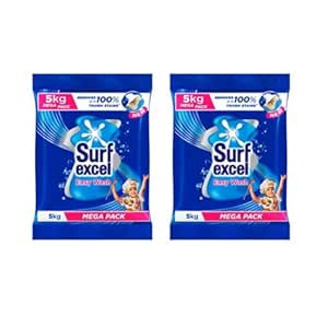 Surf Excel Detergent Powder, 10 Kg @999.