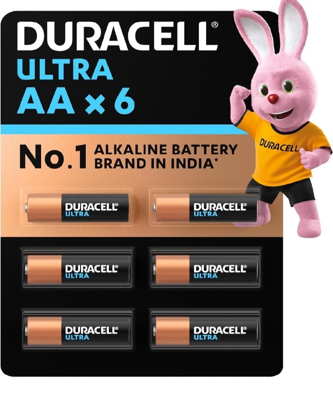 Duracell AA Battery Pack Of 6 @120.