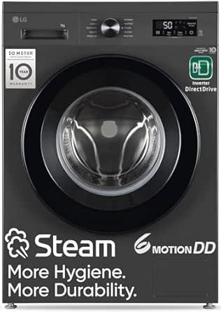 LG 7kg 5 star steam wash fully automatic front load washing machine @ 24,740